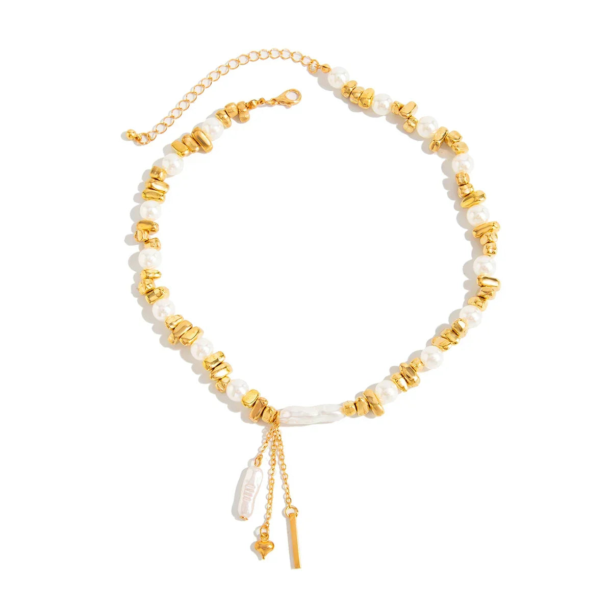 Sovict Pearl Heart Choker