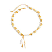 Sovict Pearl Heart Choker