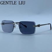 Zovict Prism Rimless Sunglasses by Zovict