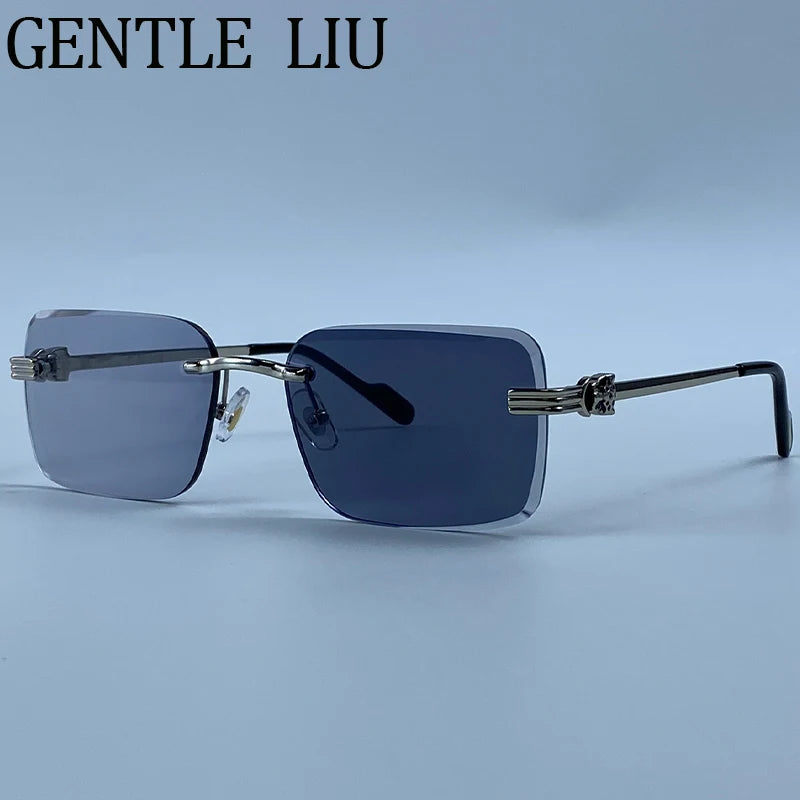 Zovict Prism Rimless Sunglasses by Zovict