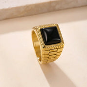 Sovict Red CZ Square Ring