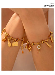 Sovict Gold Charm Bracelet