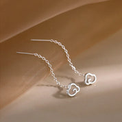 Sovict Black Tassel Drop Earrings