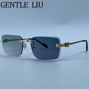 Zovict Prism Rimless Sunglasses by Zovict