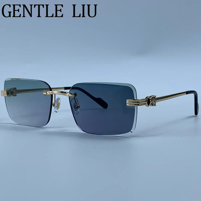 Zovict Prism Rimless Sunglasses by Zovict