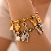 Sovict Gold Charm Bracelet