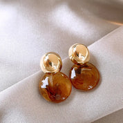 Sovict Amber Stripe Drop Earrings