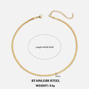 Sovict Flat Snake Chain Necklace