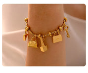 Sovict Gold Charm Bracelet