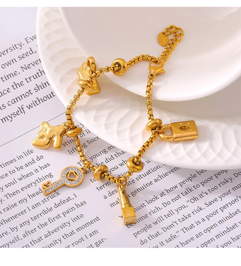 Sovict Gold Charm Bracelet