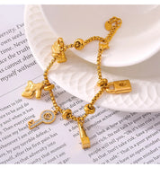Sovict Gold Charm Bracelet