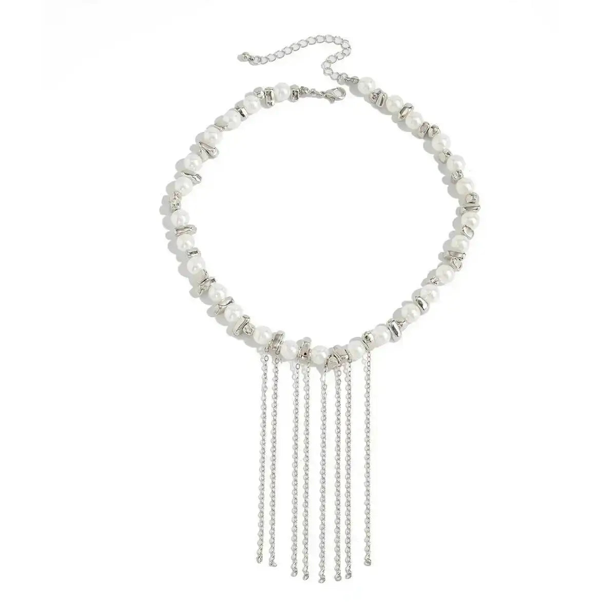 Sovict Pearl Tassel Choker