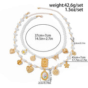 Sovict Butterfly Pearl Necklace Duo