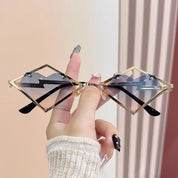 Zovict Heartbeat Rimless Sunglasses by Zovict