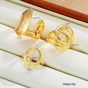 Sovict Geometric Punk Ring Trio