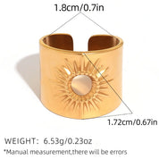 Sovict Hollow Sun Band Ring