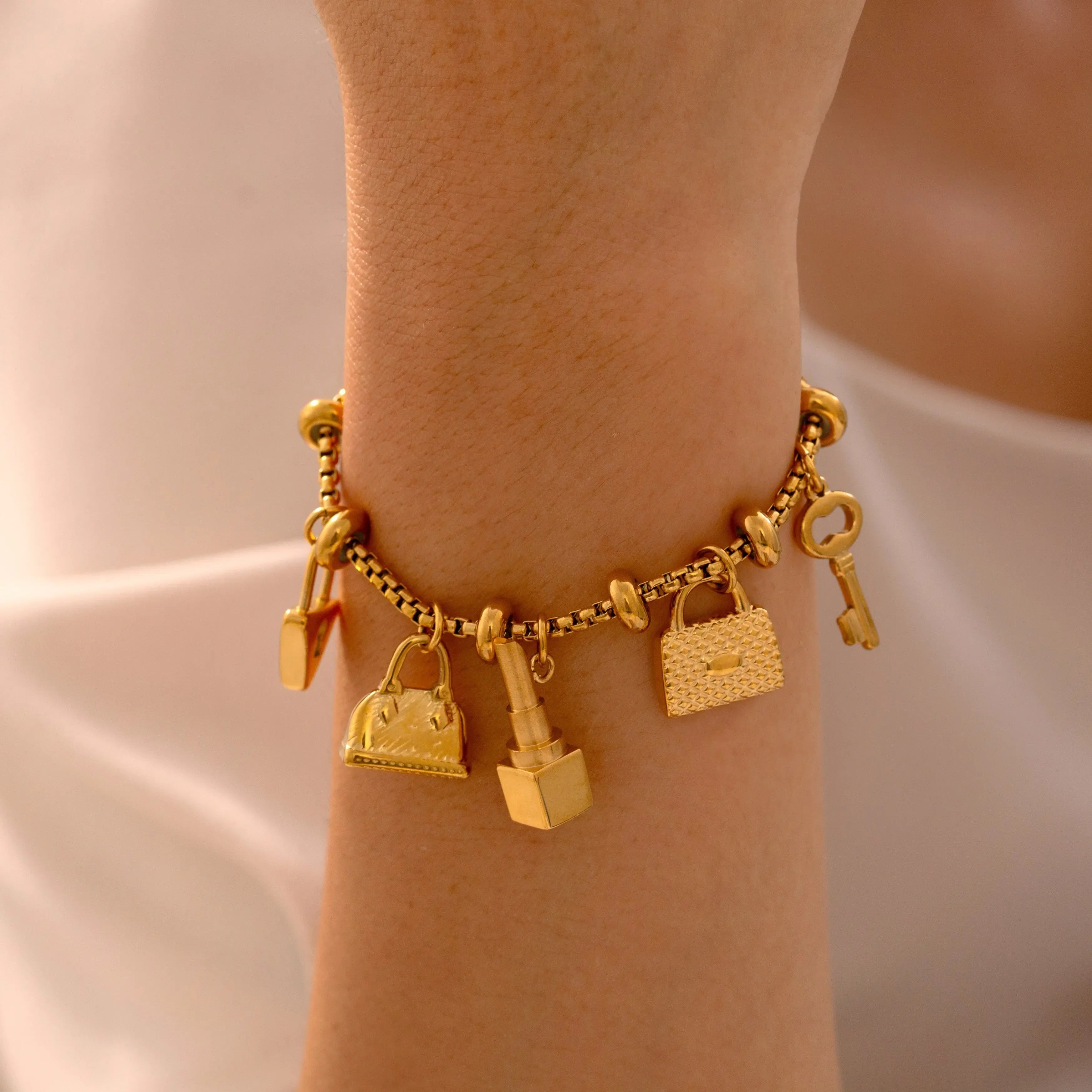 Sovict Gold Charm Bracelet