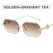 Zovict Serpent Rimless Sunglasses by Zovict