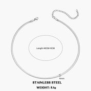 Sovict Flat Snake Chain Necklace