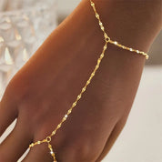 Sovict Hand Chain Ring Bracelet