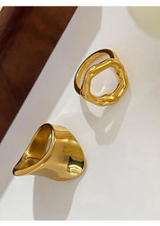 Sovict Sculpted Minimal Ring