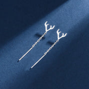 Sovict Black Tassel Drop Earrings