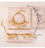 Sovict Gold Charm Bracelet