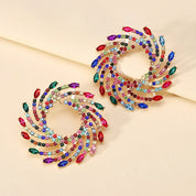 Sovict Sunflower Crystal Studs