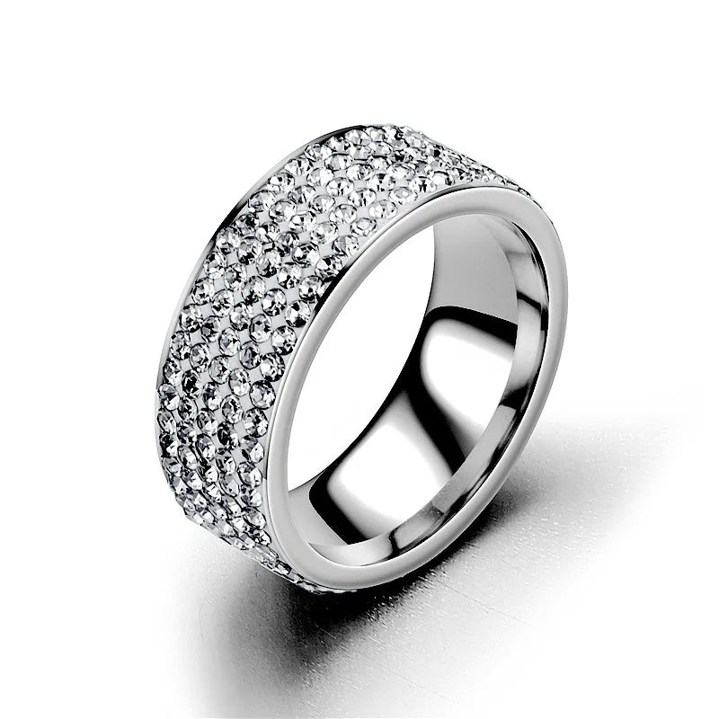 Sovict Iced Arc Circle Ring