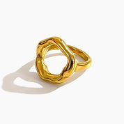 Sovict Sculpted Minimal Ring