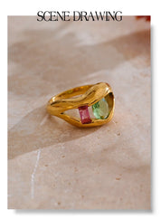 Sovict Crystal Kiss Ring