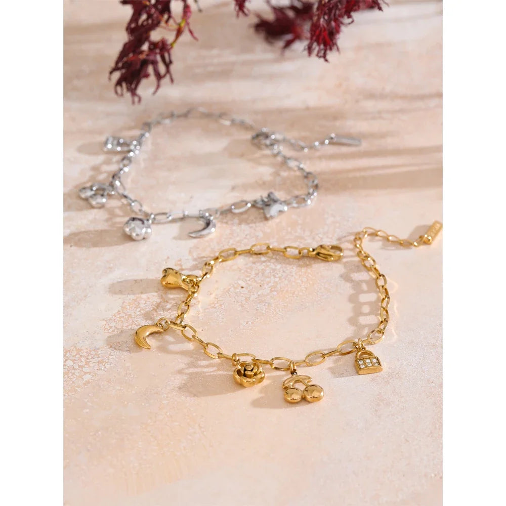 Sovict Celestial Bloom Charm Bracelet