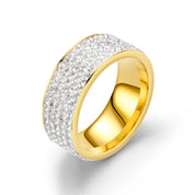 Sovict Iced Arc Circle Ring