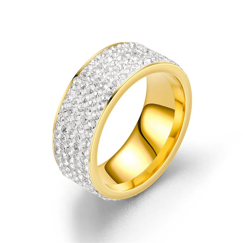Sovict Iced Arc Circle Ring