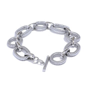 Sovict Oval Link Toggle Bracelet