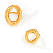 Sovict Oval Hollow Statement Ring