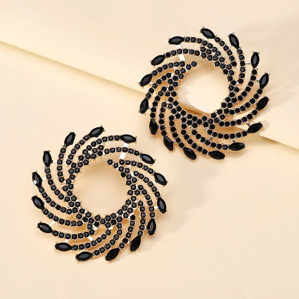 Sovict Sunflower Crystal Studs