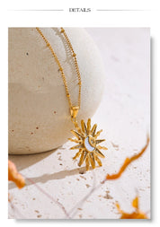 Sovict Celestial Shell Pendant Necklace