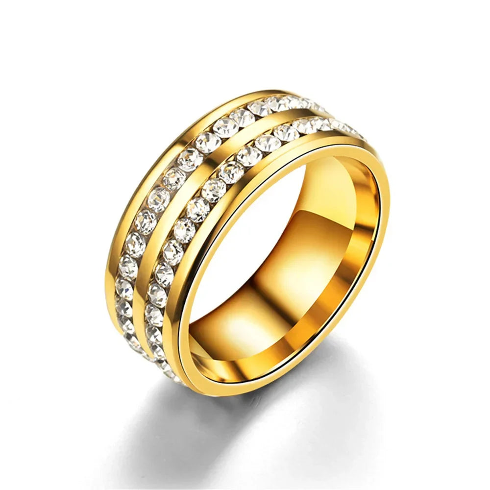 Sovict Iced Arc Circle Ring