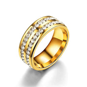 Sovict Iced Arc Circle Ring