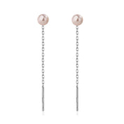 Sovict Black Tassel Drop Earrings