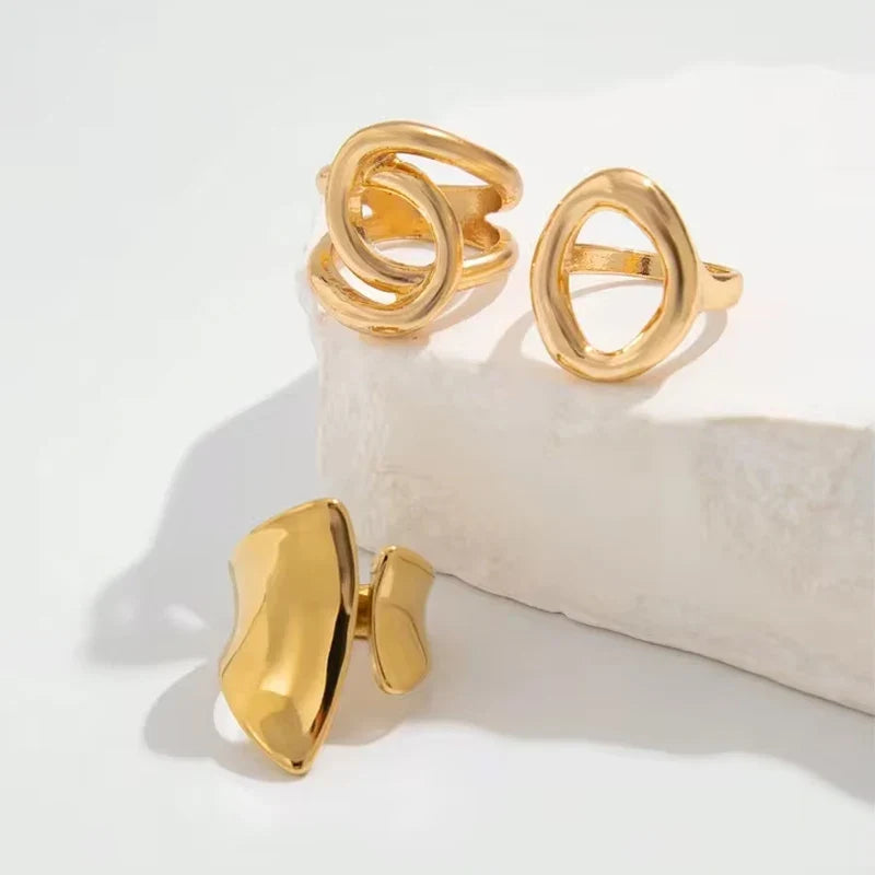 Sovict Geometric Punk Ring Trio