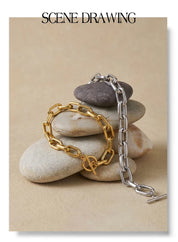 Sovict Sculpted Toggle Chain Bracelet