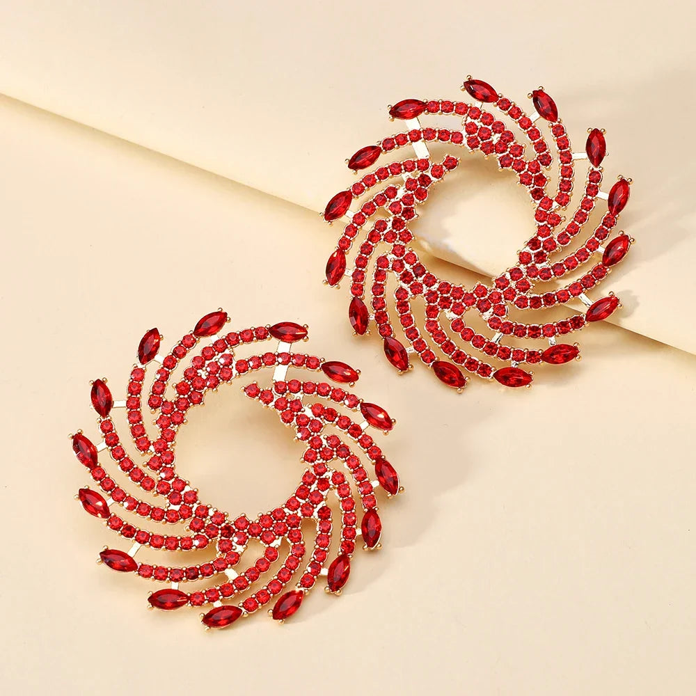 Sovict Sunflower Crystal Studs