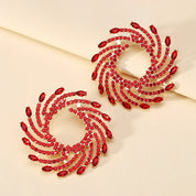 Sovict Sunflower Crystal Studs