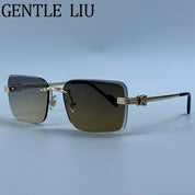 Zovict Prism Rimless Sunglasses by Zovict