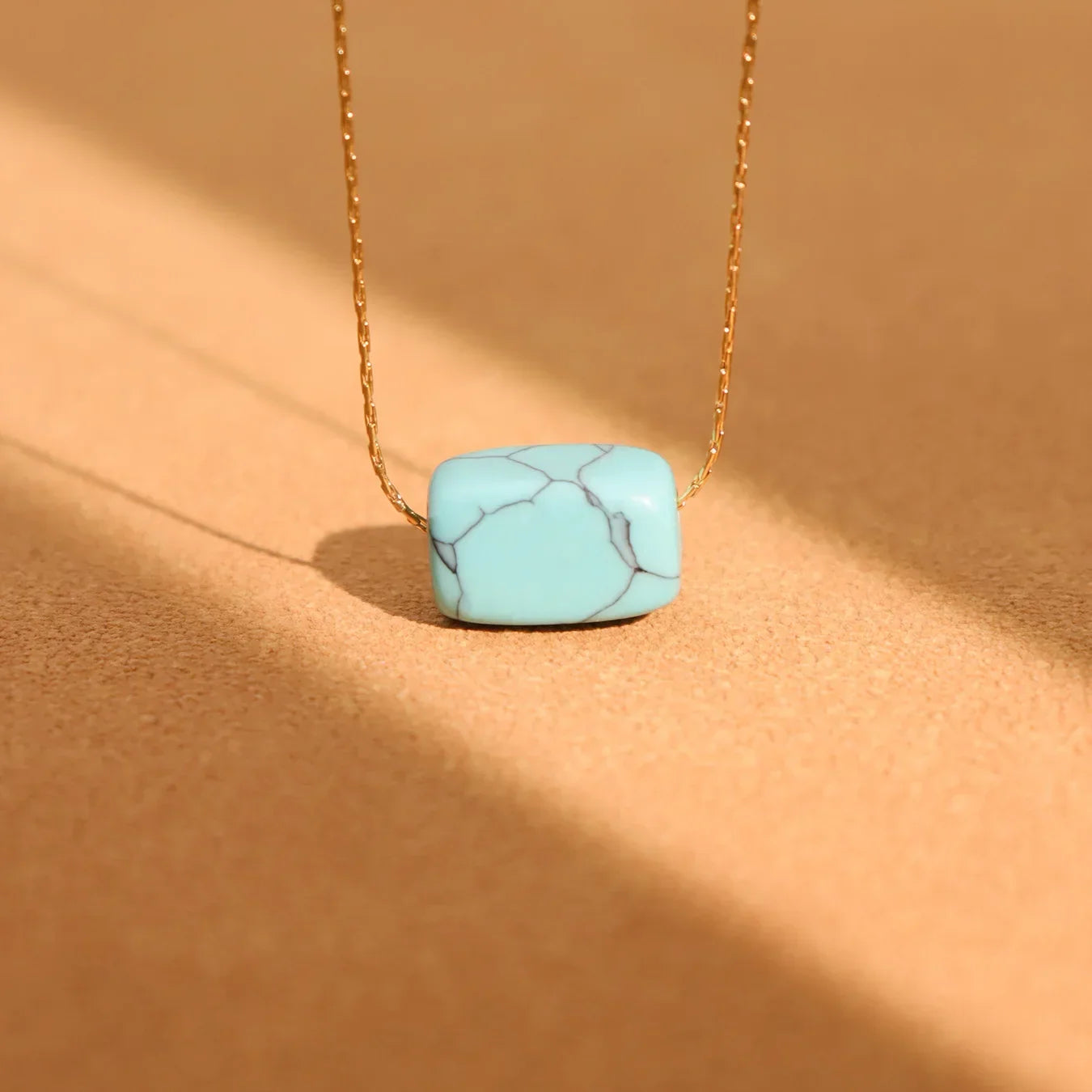 Sovict Turquoise Square Pendant