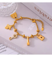 Sovict Gold Charm Bracelet