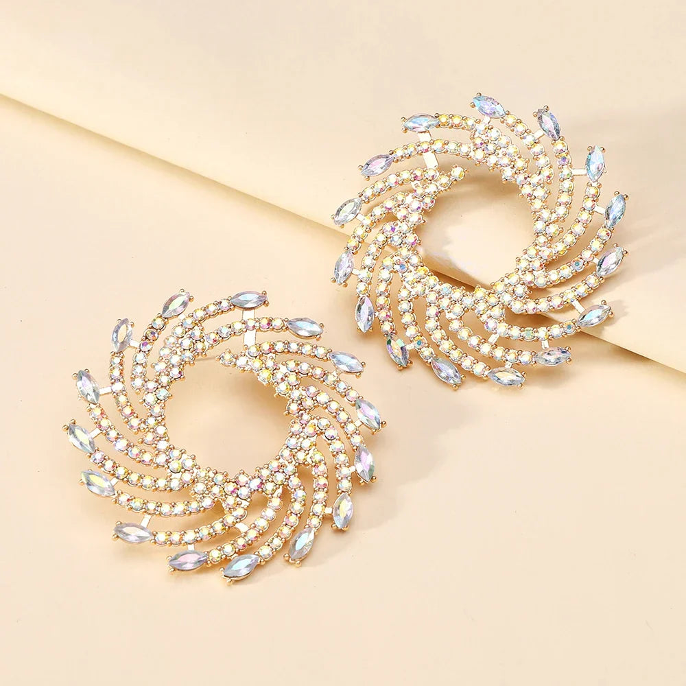 Sovict Sunflower Crystal Studs