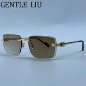 Zovict Prism Rimless Sunglasses by Zovict
